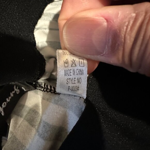 Black & White Striped 4everyoung Womens Leggings L Polyester/Spandex - Picture 6 of 9